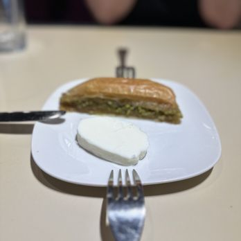 Crave Kabob  - Long Style Carrot Pistachio baklava One piece - Mediterranean Near Me - Centennial, Colorado