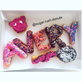 Sugar Rush Donuts - If you'd like special ordered letters,they must be ordered 24 hours in advance of pick of time! Please call 720-900-3861 to place your order - Donuts Near Me - Denver, Colorado