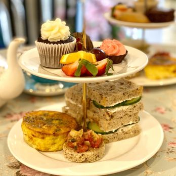 The Hidden Tea Room - Gluten free, vegetarian tea tray - Tea Rooms Near Me - Lodi, California