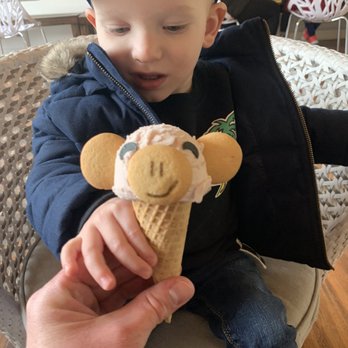 Eli's Ark - Strawberry gelato monkey - Gelato Near Me - Chicago, Illinois
