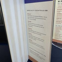 Blondie’s - Drink menu