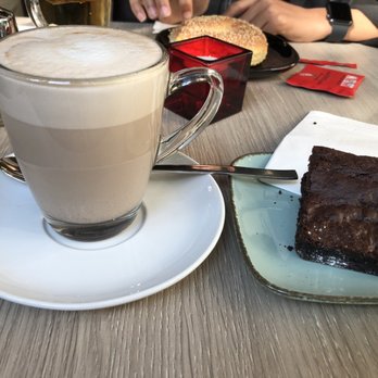 Coffee & Cookies - chai tea latte and brownie - Cafes Near Me - Berlin, BE Coffee & Cookies - chai tea latte and brownie - Cafes Near Me - Berlin, BE