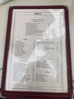 Menu photo 4 Milou Toronto, ON