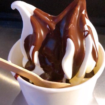 Indigo Cow - Hokkaido Milk Soft Serve with Theo Dark chocolate wall - Ice Cream & Frozen Yogurt Near Me - Seattle, Washington Indigo Cow - Hokkaido Milk Soft Serve with Theo Dark chocolate wall - Ice Cream & Frozen Yogurt Near Me - Seattle, Washington