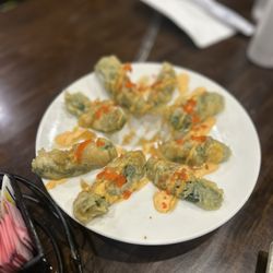 Volcano Sushi Bar & Hibachi - Fried peppers so good