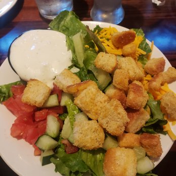 LongHorn Steakhouse - Side salad, blue cheese dressing #yum #ReviewsByRL - Steakhouses Near Me - Castleton, Indiana