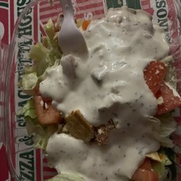 Wilted side salad with ranch Wilted side salad with ranch
