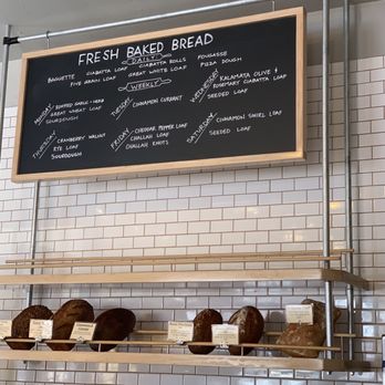 Pine Street Bakery - bread and pastries on shelves - Bakeries Near Me - Hood River, Oregon