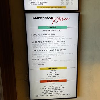 Ampersand - Fort Worth - Menu as of January 2025 - Coffee & Tea Near Me - Fort Worth, Texas