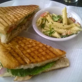Caffe Torino - Via Po panini with pasta salad - Italian Near Me - Tucson, Arizona