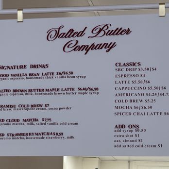 Salted Butter - Menu - Desserts Near Me - Pasadena, California Salted Butter - Menu - Desserts Near Me - Pasadena, California