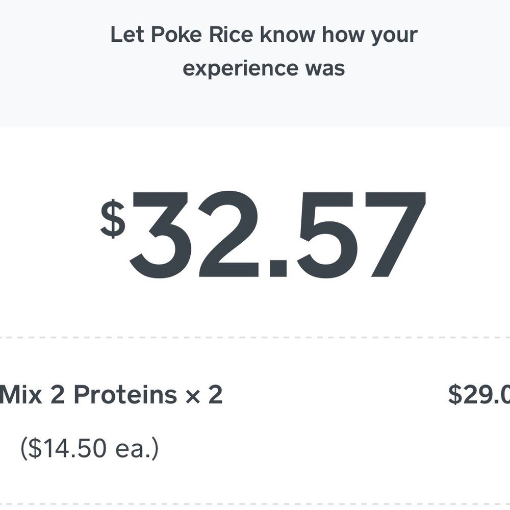 The price for two giant bowls