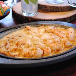 Plaza Azteca - Camarones gratinados