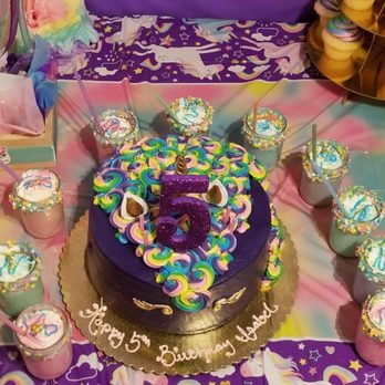 Mazzetti's Bakery - purple unicorn cake with rainbow frosting and gold eyes! - Bakeries Near Me - Pacifica, California Mazzetti's Bakery - purple unicorn cake with rainbow frosting and gold eyes! - Bakeries Near Me - Pacifica, California