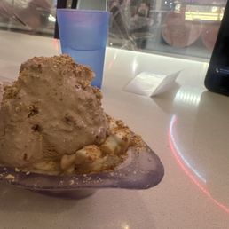 Rocky road with banana