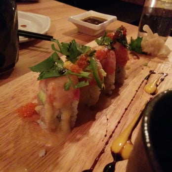 Saku Sushi - Saku Roll. Some of it has already been eaten. - Sushi Bars Near Me - Toronto, Ontario Saku Sushi - Saku Roll. Some of it has already been eaten. - Sushi Bars Near Me - Toronto, Ontario
