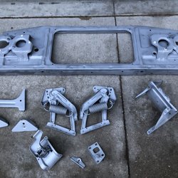 Salem Surface Prep - Front clip after rust removal.