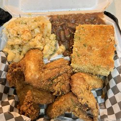 Sade’s Soulfood - Fried chicken, Cajun Mac and Cheese, Red Beans, Rice and Sausage, Cornbread