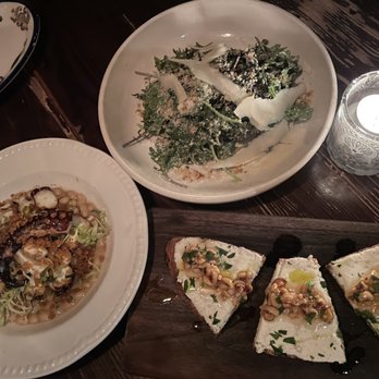 Sotto - Grilled octopus, Black Kale Caesar, Goat Cheese & Hazelnut Honey - Italian Near Me - Cincinnati, Ohio Sotto - Grilled octopus, Black Kale Caesar, Goat Cheese & Hazelnut Honey - Italian Near Me - Cincinnati, Ohio