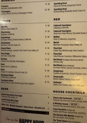 Menu photo 3 Doc B's Restaurant + Bar Austin, TX