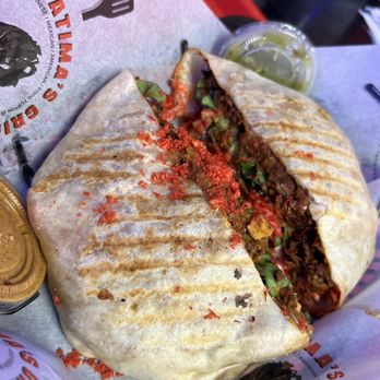 Fatima's Grill - Birria hot Cheetos Crunch Wrap - Mediterranean Near Me - Downey, California Fatima's Grill - Birria hot Cheetos Crunch Wrap - Mediterranean Near Me - Downey, California