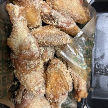 Wingstop - 15 piece garlic Parmesan extra well done - Chicken Wings Near Me - San Bernardino, California