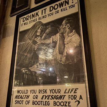 Bible Club - Prohibition style poster - Speakeasies Near Me - Portland, Oregon