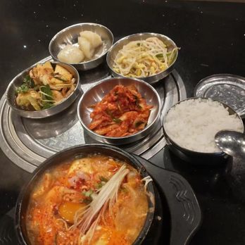 Cho Sun BBQ Korean Restaurant - Spicy Seafood Tofu Soup - Korean Near Me - Vancouver, British Columbia