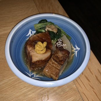 Sushi Taro - Buta Kaku-ni (10hr braised pork belly in sweetened soy) - Sushi Bars Near Me - Washington, DC, District of Columbia Sushi Taro - Buta Kaku-ni (10hr braised pork belly in sweetened soy) - Sushi Bars Near Me - Washington, DC, District of Columbia