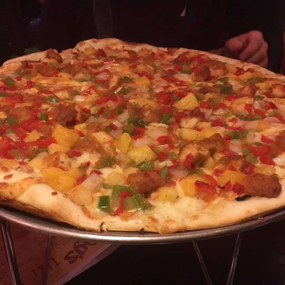 Fong's Pizza - Sweet and Sour Chicken Pizza - Pizza Near Me - Des Moines, Iowa Fong's Pizza - Sweet and Sour Chicken Pizza - Pizza Near Me - Des Moines, Iowa