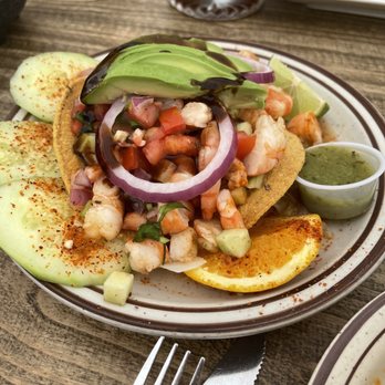 Mexico Tipico - Tostada Ceviche shrimp only - Mexican Near Me - Union City, California
