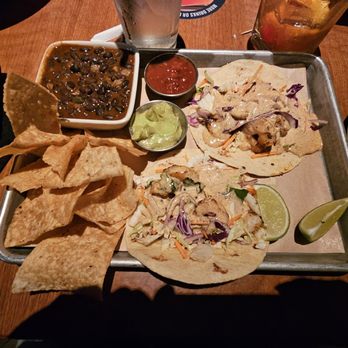 BJ's Restaurant & Brewhouse - Shrimp Tacos, old fashion and quality water, lol - New American Near Me - Pensacola, Florida BJ's Restaurant & Brewhouse - Shrimp Tacos, old fashion and quality water, lol - New American Near Me - Pensacola, Florida