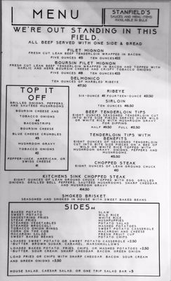 Menu photo 7 Stanfield's Sheffield, AL
