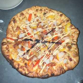 River: A Waterfront Restaurant & Bar - Shrimp and scallop casino pizza - Steakhouses Near Me - Wethersfield, Connecticut River: A Waterfront Restaurant & Bar - Shrimp and scallop casino pizza - Steakhouses Near Me - Wethersfield, Connecticut