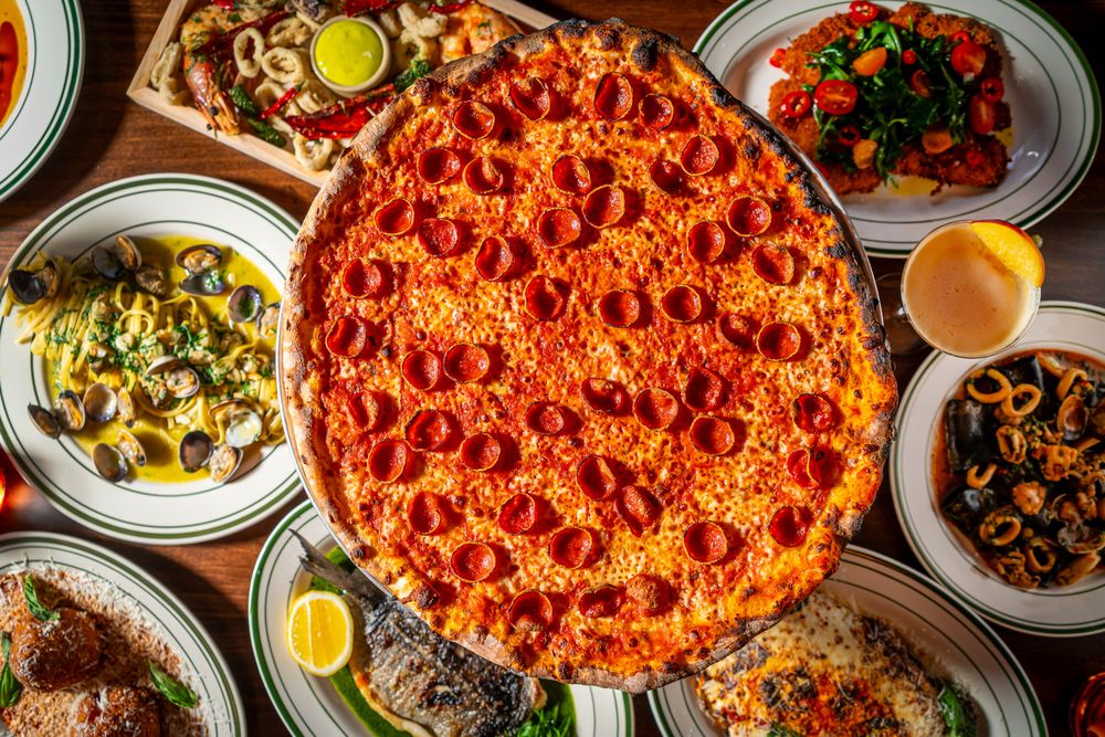 Food from Patsy's Pizza Flatiron