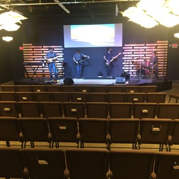 Core Church - The auditorium before service starts with the band warming up. - Churches Near Me - Tampa, Florida