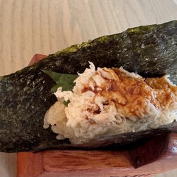 Blue crab hand roll