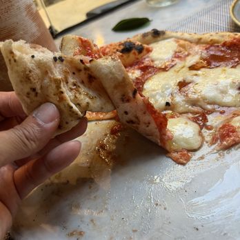 A16 - Soggy pizza. Cannot eat like a normal pizza, but requires a knife and fork. - Italian Near Me - San Francisco, California A16 - Soggy pizza. Cannot eat like a normal pizza, but requires a knife and fork. - Italian Near Me - San Francisco, California