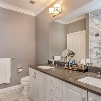 Cohane Electric & Contracting - New bathroom vanity with sconces - Electricians Near Me Cohane Electric & Contracting - New bathroom vanity with sconces - Electricians Near Me