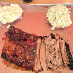 Sugarfire Smoke House - Ribs, brisket, slaw, potato salad