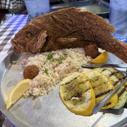 Fried Red Snapper Veracruz