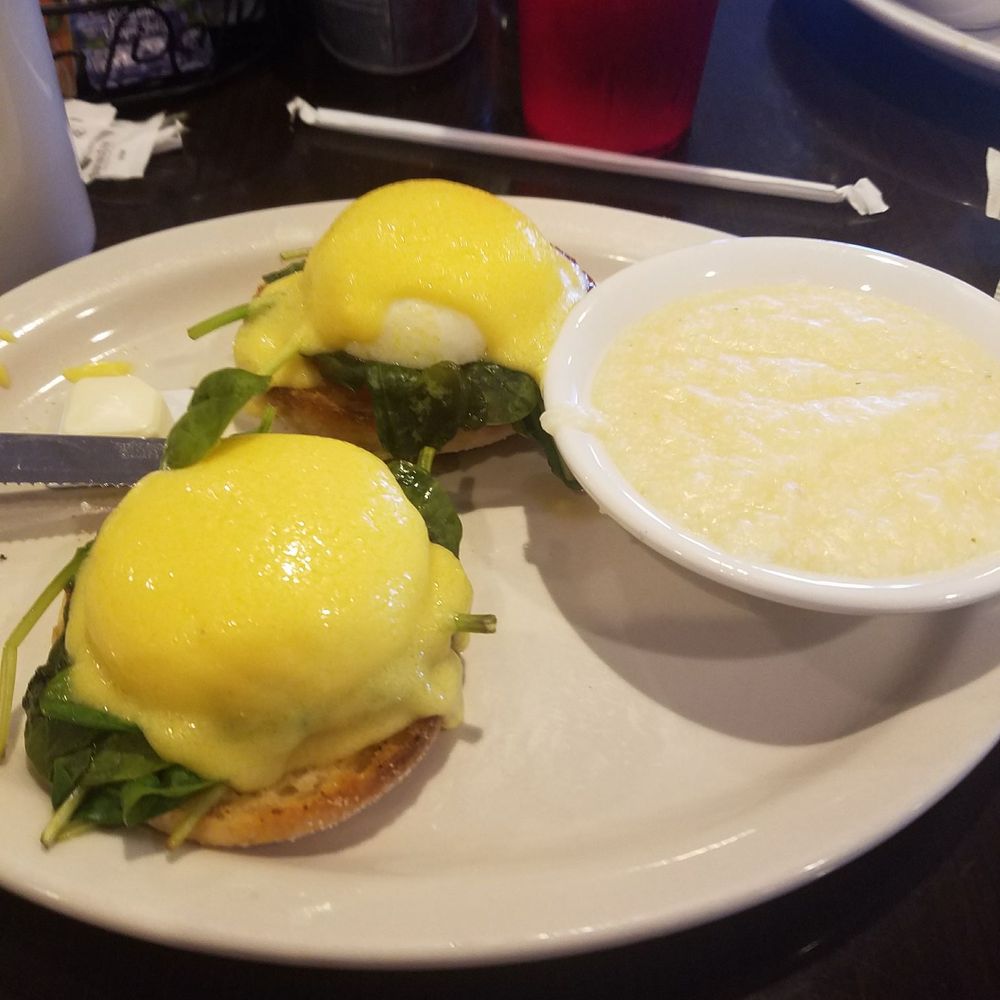 Flapjacks - Spinach /Tomato Eggs Benedict - Breakfast & Brunch Near Me - Safety Harbor, Florida