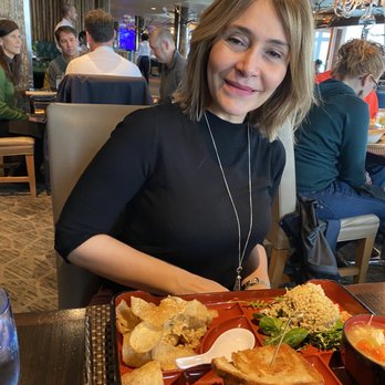 Six Seven Restaurant - My friend Susan and our bento lunches. - New American Near Me - Seattle, Washington