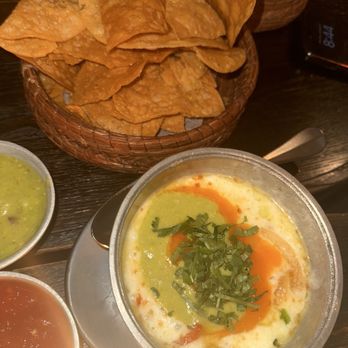 La Piscina - chips and salsa with queso fundido - Mexican Near Me - Austin, Texas La Piscina - chips and salsa with queso fundido - Mexican Near Me - Austin, Texas
