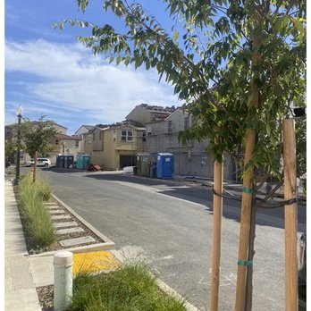 The Management Trust - the street that I was towed from with no signage or red paint or fire lane markings - Property Management Near Me - Folsom, California