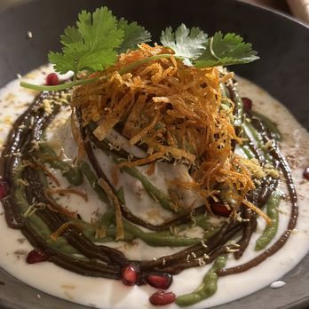 Pippal - Dahi Vada Papdi Chaat , Sali Potato , Anar Dana , Mint Chutney - Indian Near Me - Emeryville, California