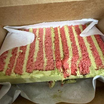 Maison Pickle - 24 Layer Strawberry Matcha Cake - Cocktail Bars Near Me - New York, New York