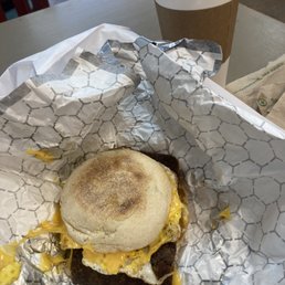 Scrapple, Egg, and Cheese Sandwich. Made like my Mom would make me and they have Grape Jelly to add to it. Good stuff! Scrapple, Egg, and Cheese Sandwich. Made like my Mom would make me and they have Grape Jelly to add to it. Good stuff!