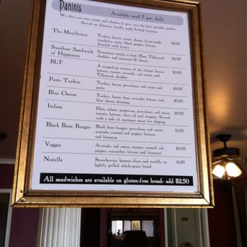 Sea Bean - sandwich menu... note "Sunshine Sandwich of Happiness," haha - Coffee & Tea Near Me - Seward, Alaska