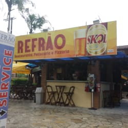 Refrão Restaurante - Bom barzinho e restaurante. Comida boa e pizza mt gostosa. Tem ótimos sucos também é funciona desde o almoça até a janta